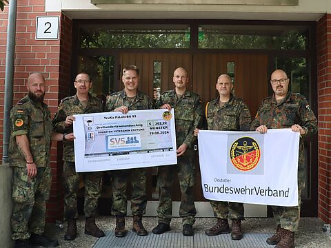Der Vorstand der Truppenkameradschaft Panzerlehrbataillon 93. Foto: DBwV