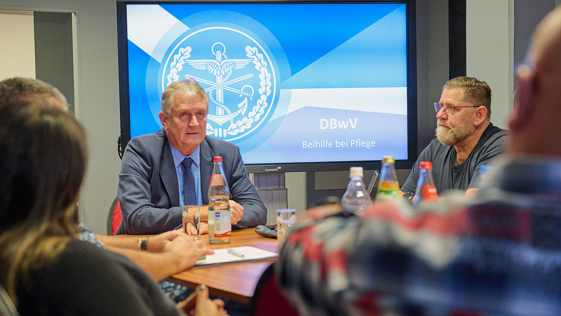 ERH-Vorsitzender Oberstabsfeldwebel a.D. Bernhard Hauber informierte über zentrale Vorsorgethemen. Foto: DBwV/ik