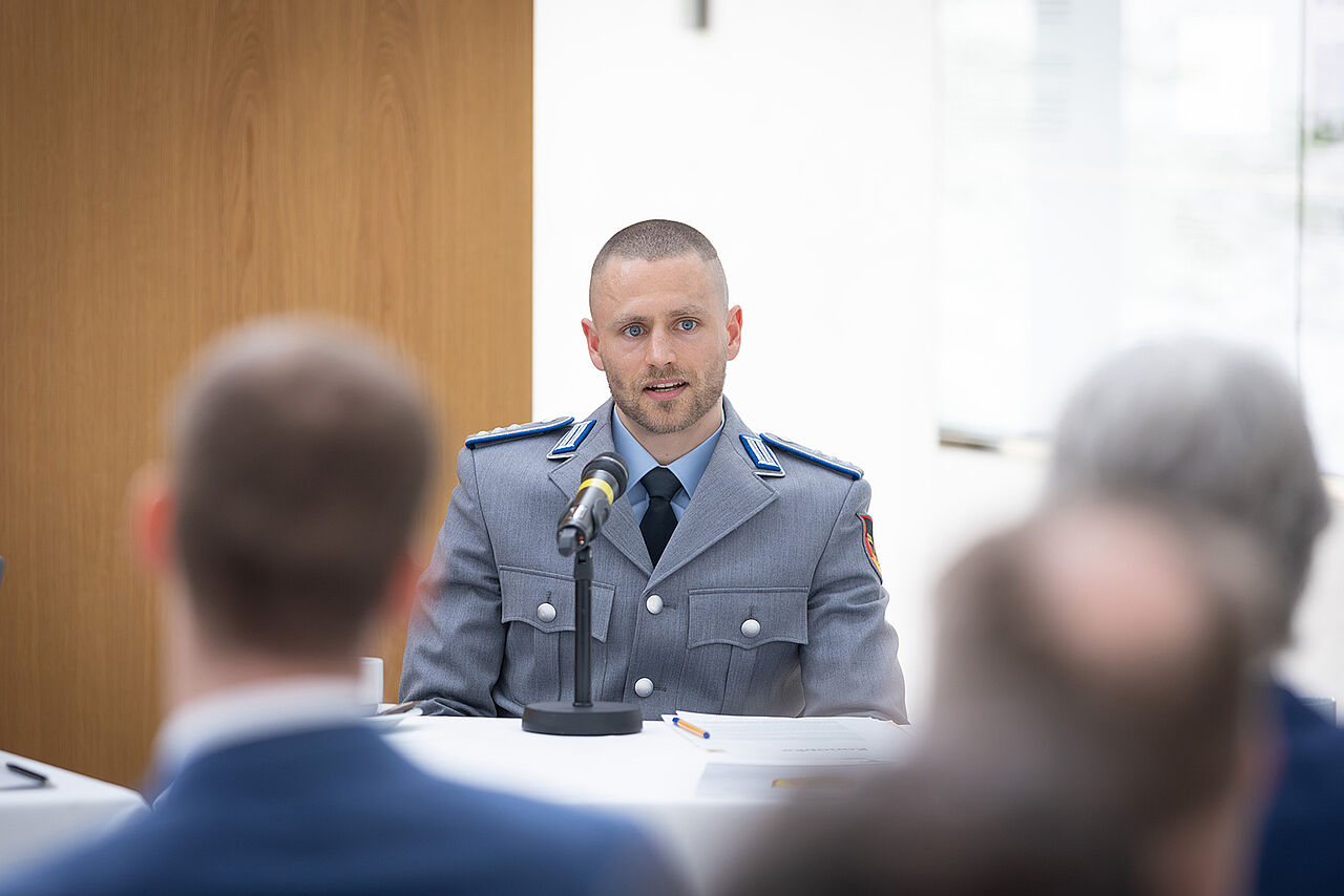 Mit seinem Mali-Einsatz verbindet Hauptmann Torsten Konopka positive Erinnerungen. Foto: BMVg/Steve Eibe