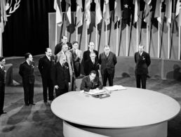 Im Opernhaus von San Francisco wurde die UN-Charta unterzeichnet. Foto: UN Photo/Lundquist.