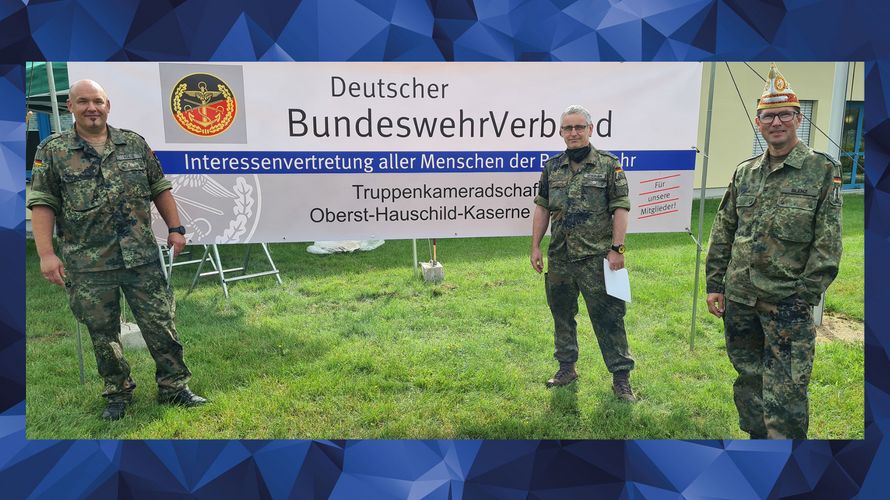 Karnevalsaktion nachgeholt und Mitglieder geehrt – gelungene Mitgliederaktion in Mayen. Foto: Oberstabsfeldwebel Andre Merken-Schönebeck