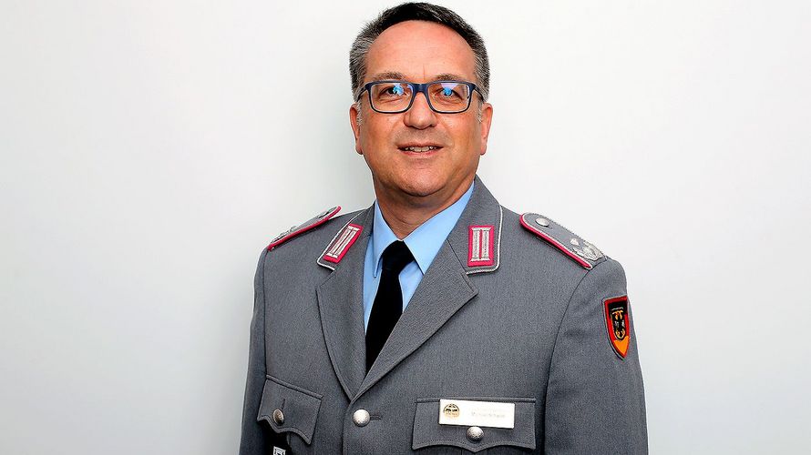 Einstimmig wiedergewählt: Oberstleutnant Michael Schwab. Foto: DBwV