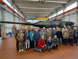 Einen interessanten Tag verlebten die Ehemaligen aus Geilenkirchen bei der Technischen Schule des Heeres. Foto: Michael Grothe        