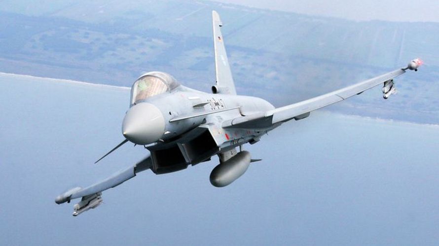 Ein Eurofighter im Air-to-Air-Einsatz  Foto: Bundeswehr/Bicker