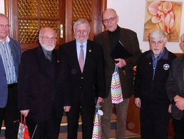 v.l.: Gamm, Vibrans, Hildebrandt, Sodenkamp, Borkenhagen und Berke (Foto: DBwV/LV Nord)