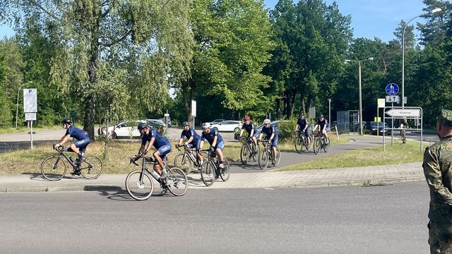 In sieben Etappen haben die Teilnehmer der Tour of Valor für die Anliegen der Bundeswehr-Veteranen geworben. Foto: DBwV/Kruse