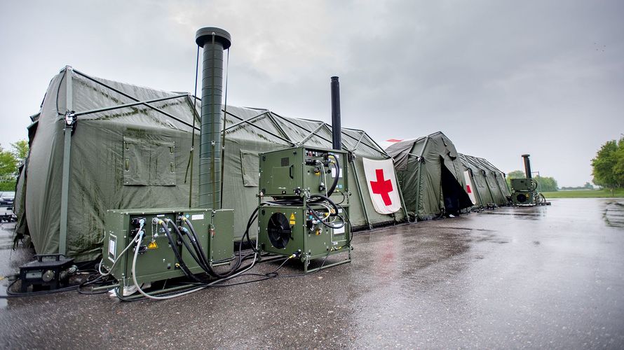 Das Luftrettungszentrum leicht verfügt unter anderem über eine Ambulanz, einen OP und intensivmedizinische Pflegekapazitäten. Foto: Bundeswehr/Patrick Grüterich