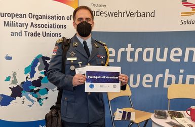 Klare Zeichen setzen gegen Extremismus: Das ist das Ziel der Social-Media-Kampagnen "WeAgainstExtremism". Foto: DBwV