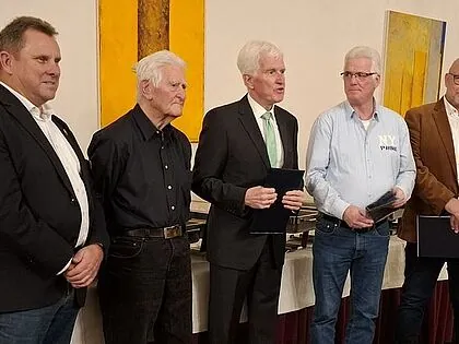 Rainer Barz, Klaus Wischkony, Uwe Fenger, Ralf Kiepert (stellv. Vorsitzender) und Olaf Wagner. Foto: DBwV