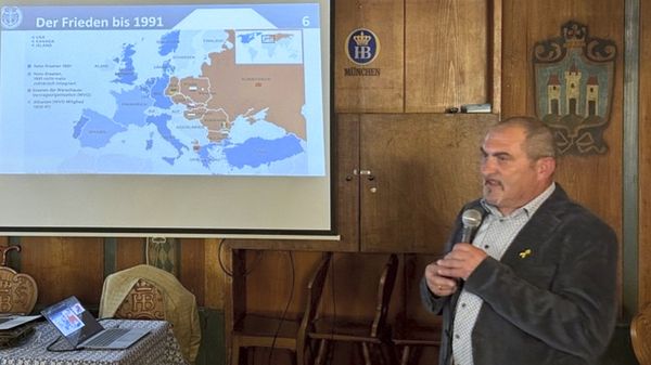 Unter dem Titel „Zeitenwende 2.0“ beleuchte der Landesvorsitzende Josef Rauch die sicherheitspolitischen Herausforderungen Deutschlands. Foto: KERH München