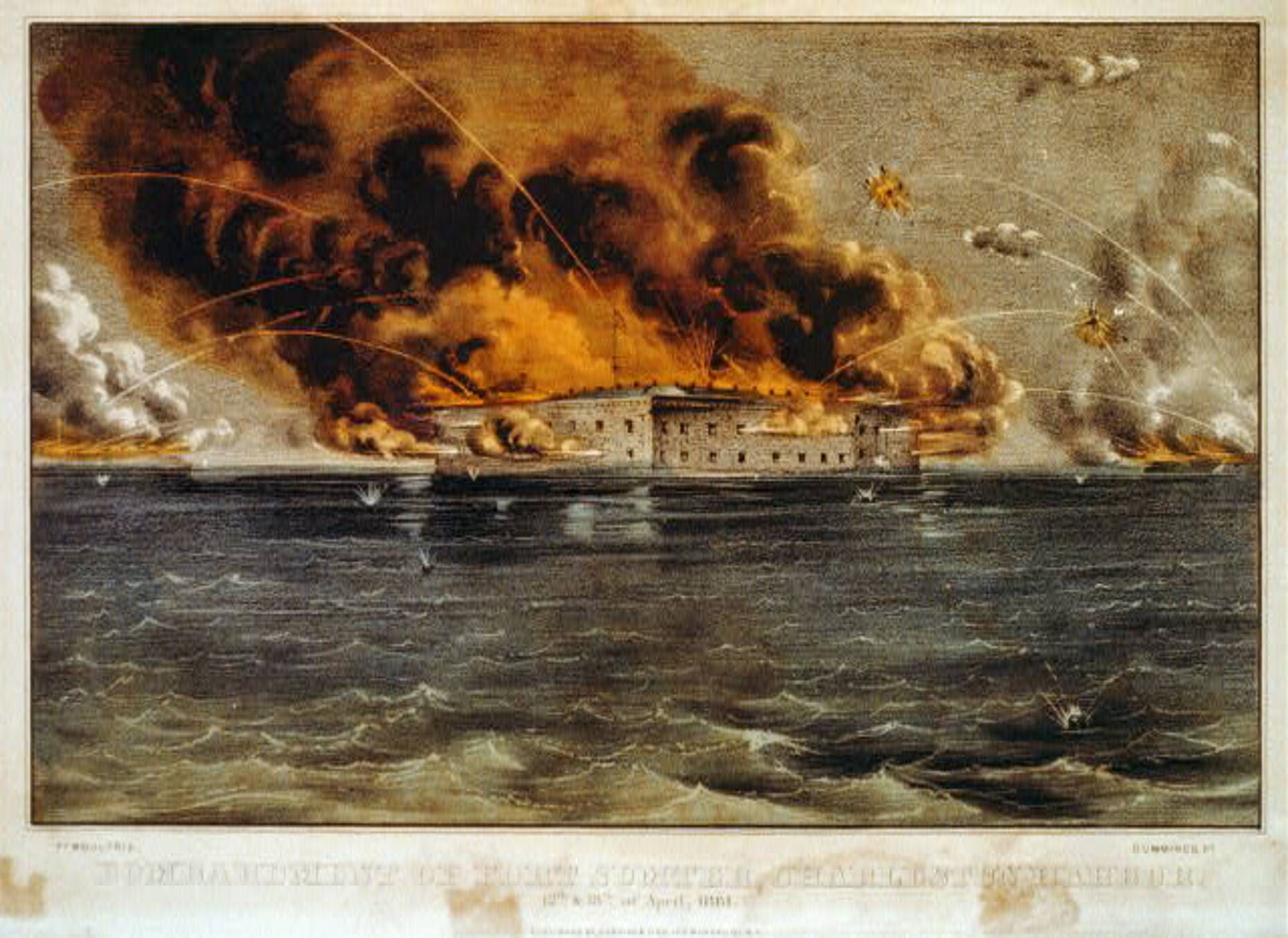 Mit der Schlacht um Fort Sumter begann der amerikanische Bürgerkrieg. Foto: Wikipedia