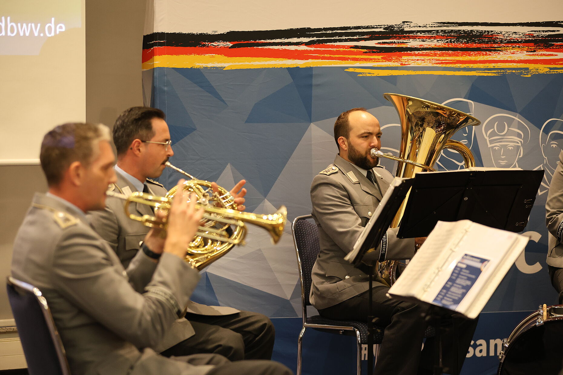 Musikalisch begleitet wurde der Abend vom Stabsmusikkorps der Bundeswehr. Foto: DBwV/Eva Krämer