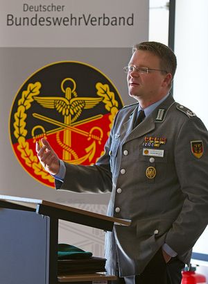 Der Bundesvorsitzende, Oberstleutnant André Wüstner.