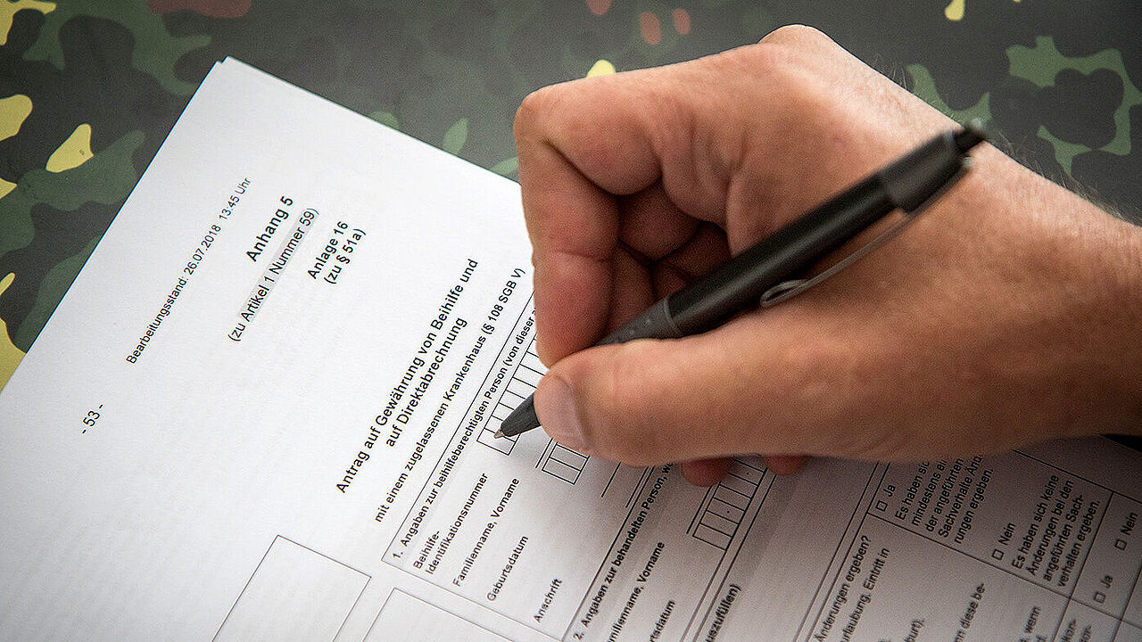Die Einführung der Direktabrechnung ist ein Verbandserfolg.  Das entsprechende Antragsformular können Mitglieder in unserem geschützten Bereich herunterladen. Foto: DBwV/Scheurer