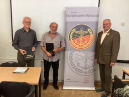 Leonard Müller (von links), Johann-Heinrich Roder und Peter Pfaff. Foto: DBwV