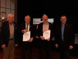 v.l.: Gerhard Kreutzkamp, Helge Mundt, Hans Jörg Göricke  und der stellvertretende Vorsitzende Oberstabsfeldwebel a.D. Klaus Pollmann. Foto: LV Nord