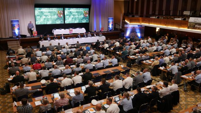 Blick auf das Plenum mit dem Landesvorstand Nord. Foto: DBwV