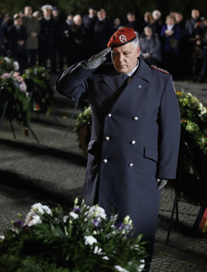 Der Vorsitzende der Standortkameradschaft Berlin, Hauptmann Ingo Zergiebel. Foto: DBwV/Yann Bombeke