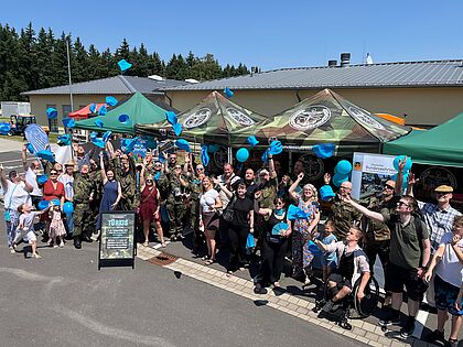 Viel los war am Stand der StOKa in Mayen beim Familienfest. Foto: Obergefreiter (UA) J.