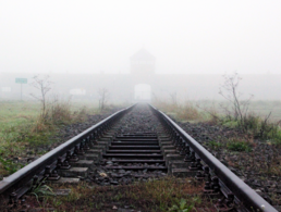 Das Eingangstor für die ankommenden Güterzüge im Vernichtungslager Auschwitz-Birkenau. Allein in diesem Lager ermordete die SS rund 1,1 Millionen Menschen. Foto: picture alliance/zb/Frank Schumann