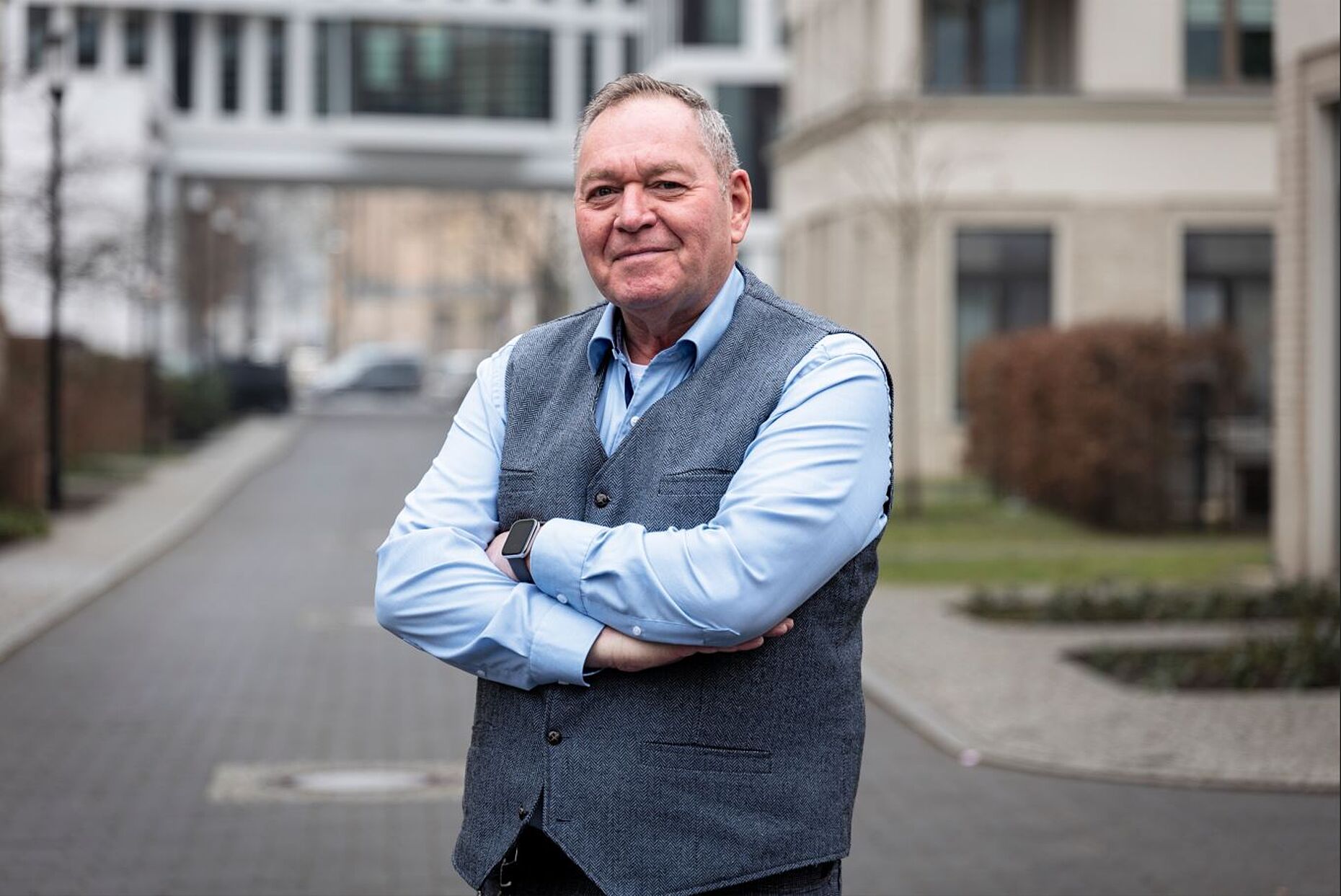Hauptmann a.D. Uwe Köpsel ist Vorsitzender der Heinz-Volland-Stiftung. Foto DBwV/Yann Bombeke