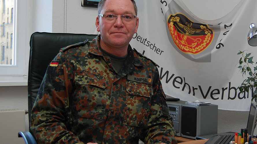 Hauptmann Uwe Köpsel. Foto: DBwV