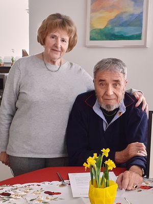Stabsfeldwebel a.D. Werner Bahrke mit Ehefrau Anita. Foto: sKERH Pfullendorf