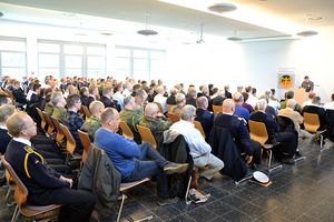 Rund 200 Mitgliedern aus allen Truppenkameradschaften des Standortes diskutierten mit. Foto: DBwV