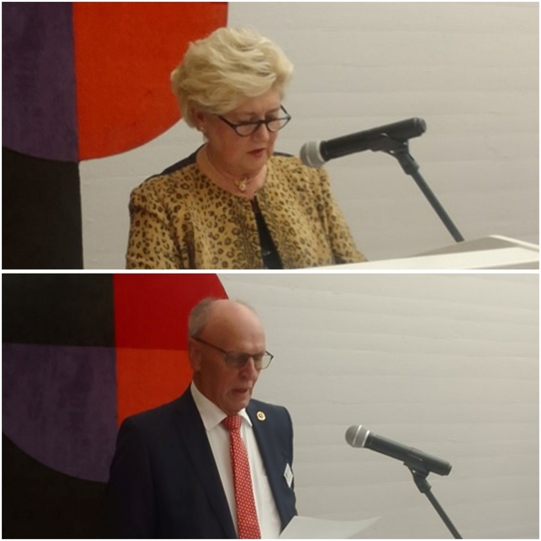 Liebevoll vorgetragene Weihnachtsgeschichten – von Oberstabsfeldwebel a.D. Arthur Biernath und Dagmar Witzky – stimmten auf die Weihnachtszeit ein. Foto: Johannes Allgaier