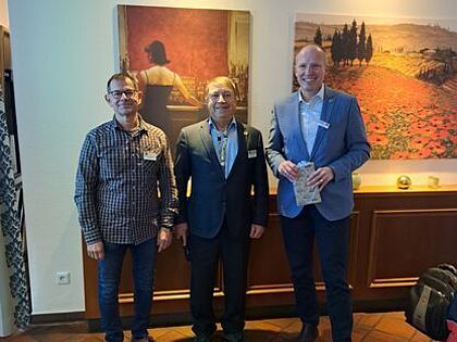 Dirk Jersch (von links), Reinhard Vogt und Tobias Handtke. Foto: DBwV