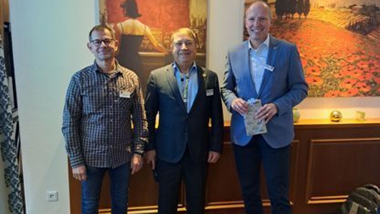 Dirk Jersch (von links), Reinhard Vogt und Tobias Handtke. Foto: DBwV