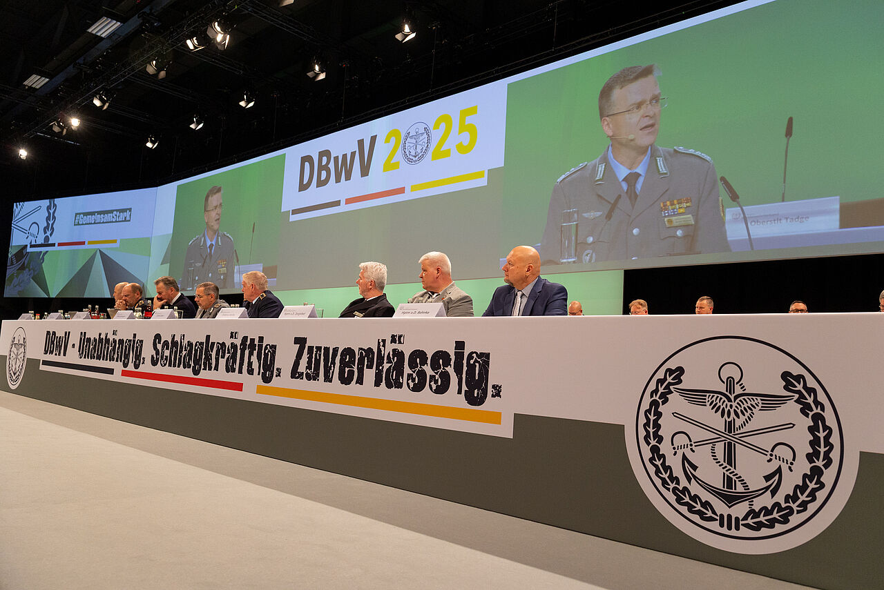 Tag 1- Impressionen der Hauptversammlung 2025. Foto: DBwV/Yann Bombeke