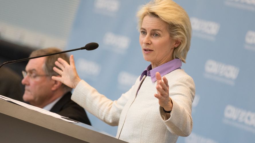 Impulsvortrag der Bundesministerin der Verteidigung, Ursula von der Leyen. Foto: DBwV