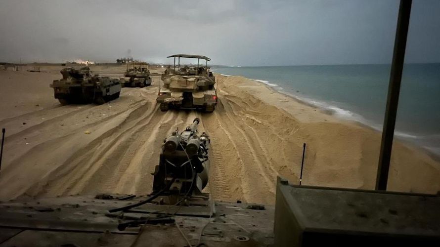 Israelische Truppen rücken im nördlichen Teil des Gazastreifens an der Küste entlang vor: Bislang sind die Vorstöße begrenzt. Foto: X/@IDFSpokesperson