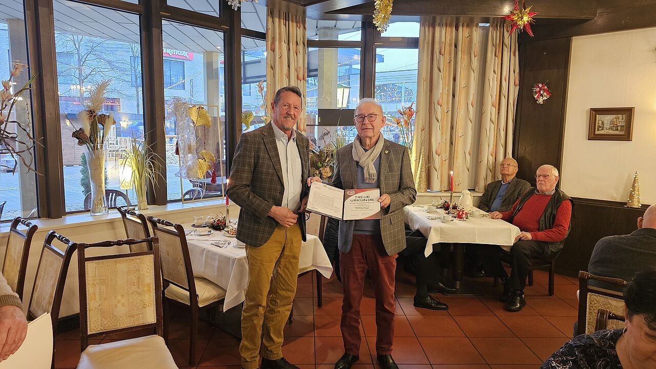 Tradition zum Jahresabschluss: Ehrung langjähriger DBwV-Mitglieder. Foto: Frank Kühnlich