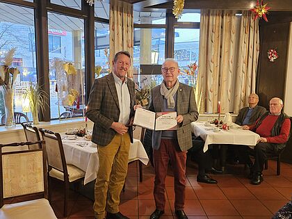 Tradition zum Jahresabschluss: Ehrung langjähriger DBwV-Mitglieder. Foto: Frank Kühnlich