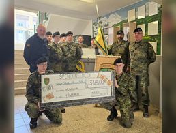 3.125 Euro sammelte die 4./Aufklärungsbataillon 13 im ersten Quartal 2025 für die Soldaten- und Veteranenstiftung (SVS). Foto: DBwV