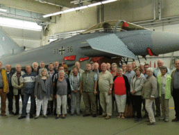 Besuchten den Luftwaffenstandort Nörvenich, die Mitglieder der Kameradschaft Ehemalige Hinterbliebene (KERH) Aachen. Foto: DBwV/KERH Aachen
