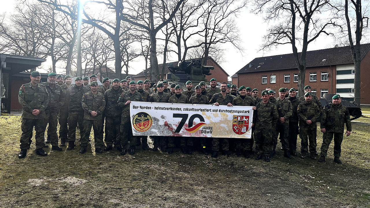 Die TruKa Panzergrenadierlehrbataillon 92 ist eine von aktuell zwölf am Gründungsort des DBwV. Foto: LV Nord