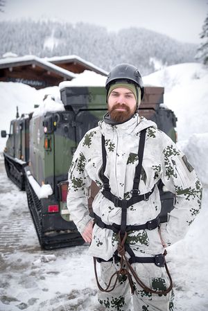 Oberstabsgefreiter Dennis Dudda: "Das Ende ist noch nicht absehbar, wir müssen schauen, wie sich das Wetter entwickelt." Foto: DBwV/Bombeke