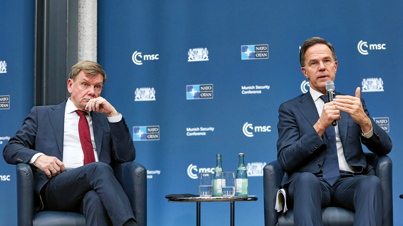 Die USA rücken weiter von Europa ab: Warnende Worte von NATO-Generalsekretär Mark Rutte bei der Veranstaltungsreihe „Münchner Sicherheitskonferenz in Berlin“ im Dezember in der Bayerischen Landesvertretung. Nachdenklich: Der deutsche Außenminister Johann Wadephul. Foto: Picture-Alliance/dts-Agentur
