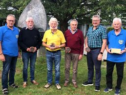 Die Segelcrew (v.l.n.r.): Uwe Schenkel, Hans Udo Pillekamp, Dietmar Pischon, Gunter Behm, Ulrich Peise und Walter Holldorf. Foto: LV Nord