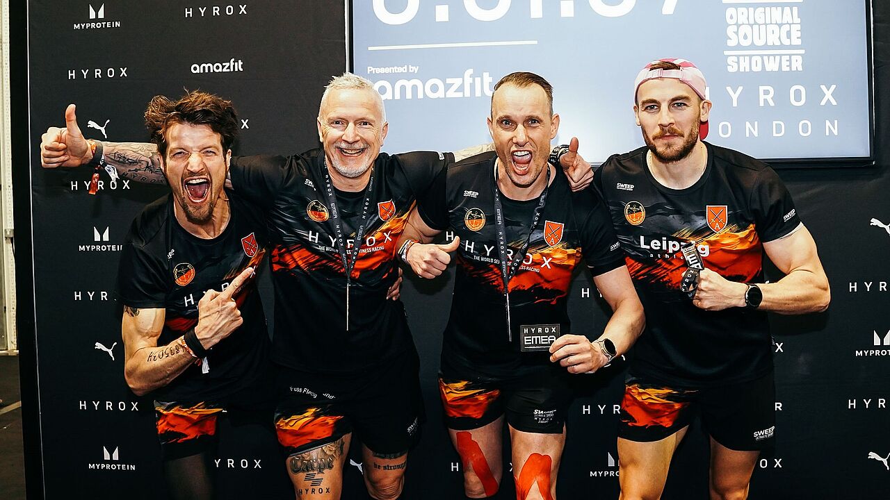 Die Mannschaft des Ausbildungskommandos der Bundeswehr bei der Hyrox-EM in London. Foto: Sportograf. Foto: DBwV