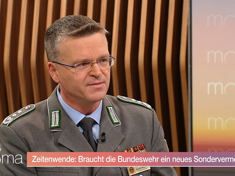 Oberst André Wüstner warnte im ZDF-Morgenmagazin vor der sehr realen Bedrohung, die von Russland ausgeht und warb für höhere Verteidigungsausgaben. Foto: Screenshot