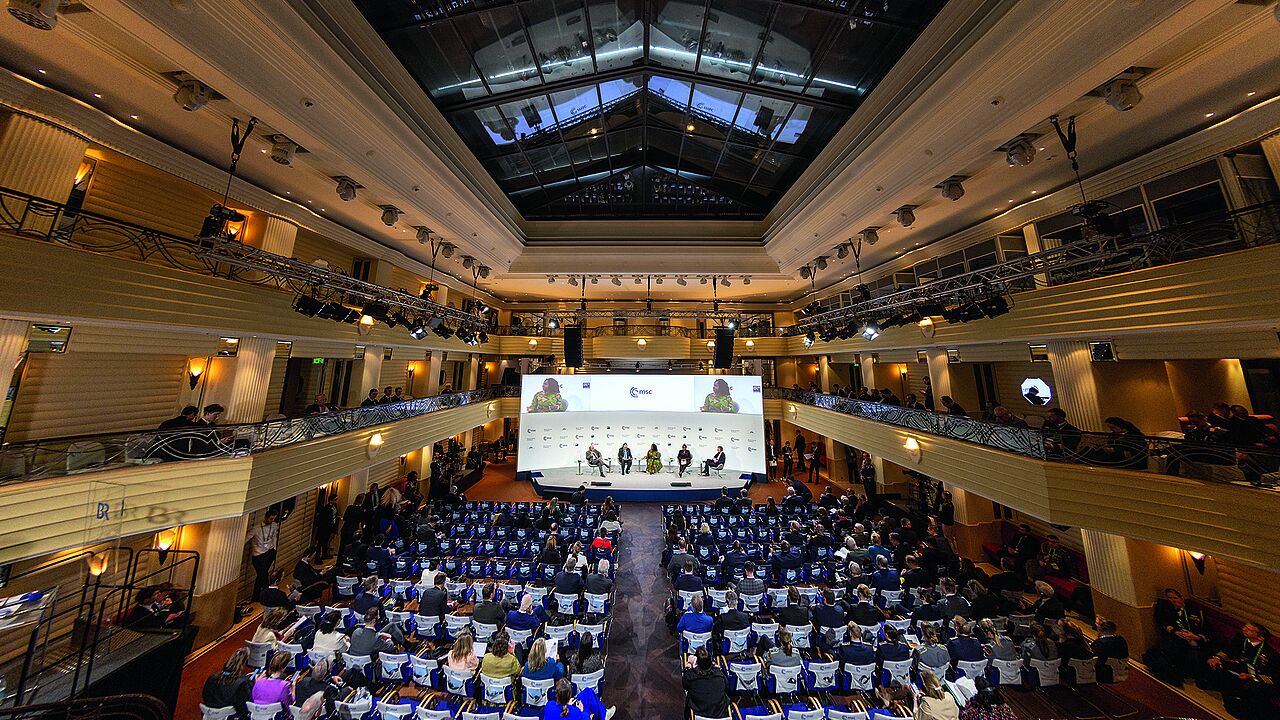 Die Münchner Sicherheitskonferenz gilt als weltweit wichtigste Expertenveranstaltung zur Sicherheitspolitik. Foto: MSC/Baier