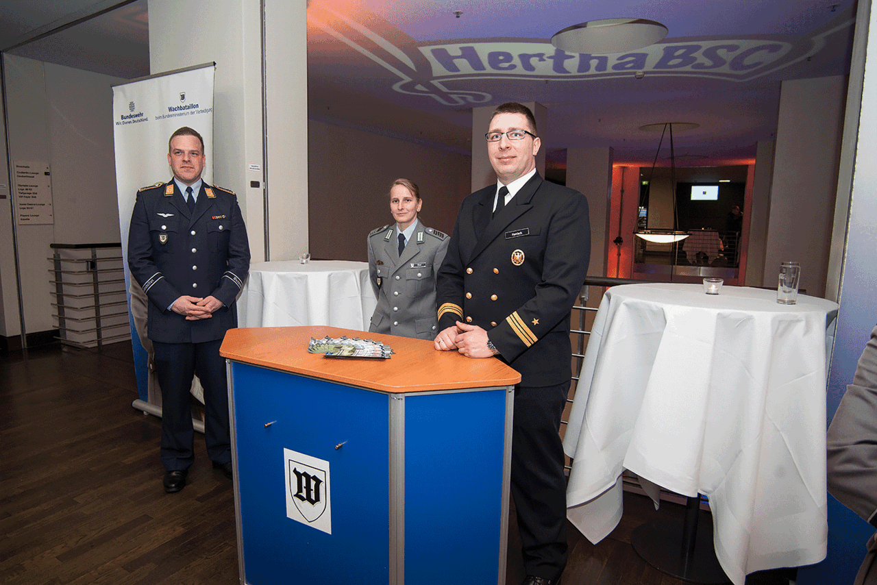 Auch das Wachbataillon zeigte Präsenz. Foto: DBwV/Yann Bombeke