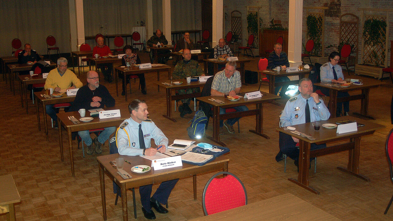 Die Veranstaltung fand unter Einhaltung der AHA-Regeln im Hotel Schützenhof statt. Foto: DBwV
