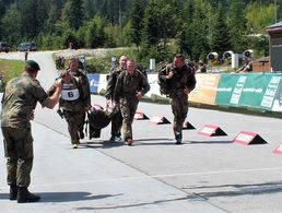 Zieleinlauf der „Militärpatrouille zu Fuß“ Foto: DBwV