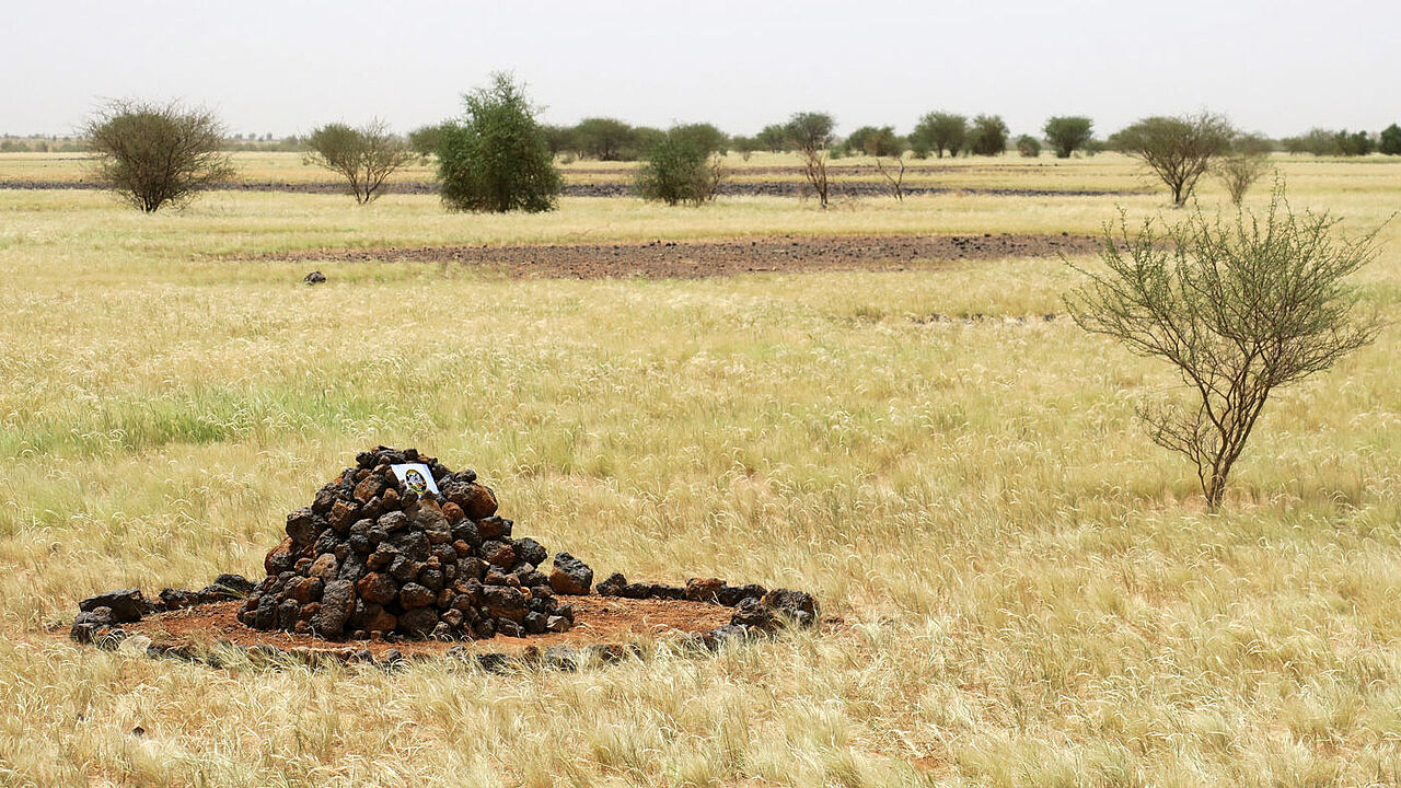 Der Ort des Tiger-Absturzes in Mali, 80 Kilometer von Camp Castor entfernt. Foto: Bundeswehr/Döhring