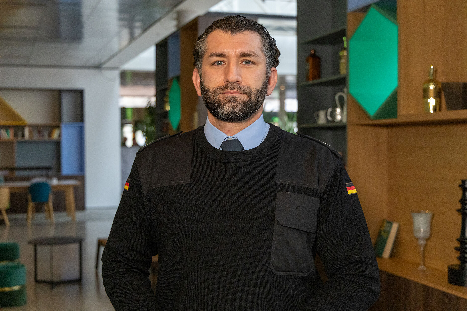 Oberstabsgefreiter Engin Yildiz. Foto: DBwV/Sarina Flachsmeier